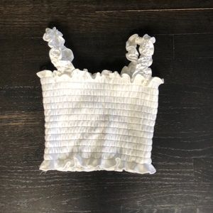 💚Reformation Leonore Smocked Crop Top